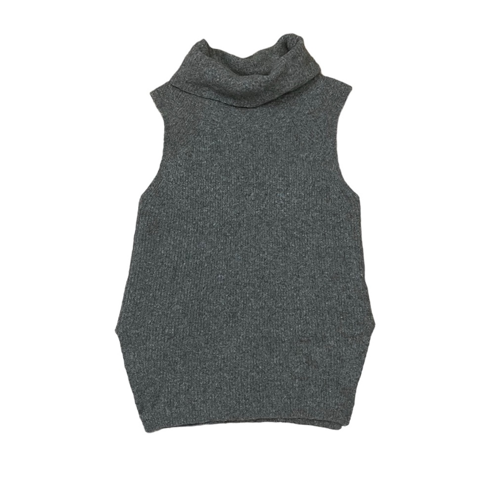 Aritzia Community Wool Blend Sleeveless Turtleneck Sweater